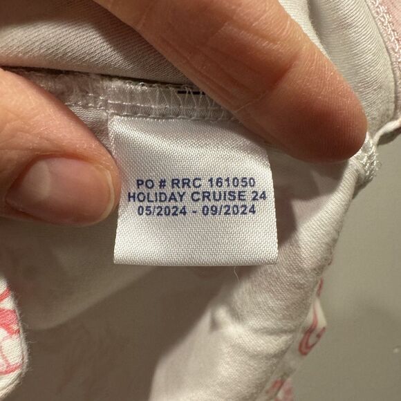 Roller Rabbit LoveShackFancy Merry Monkey Beaux Pajamas Holiday Pink Women Small - Picture 9 of 12